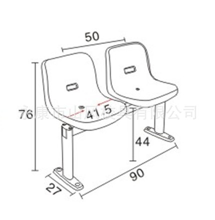 生产销售山风牌SF-A070型塑料中空多媒体阶梯椅