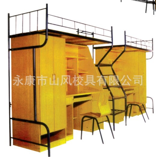 厂家直销SF-J006型中式风格多功能公寓床