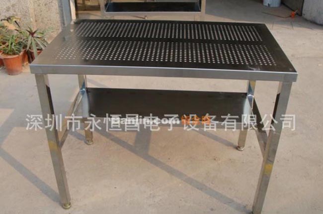 福永直销不锈钢网孔洁净工作台  无尘不锈钢钣台