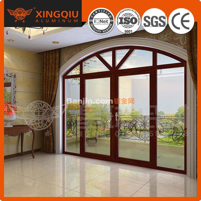 大量销售铝合金门 佛山隔热断桥铝铝合金门 铝塑门