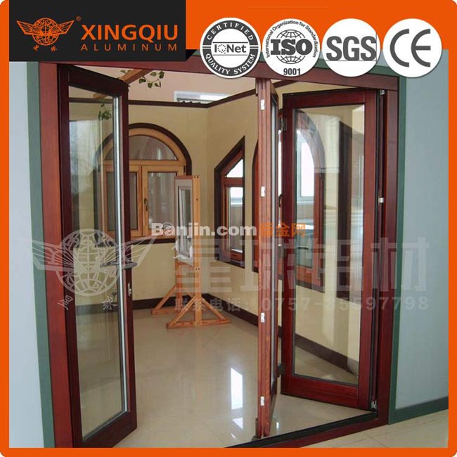 大量销售铝合金门 佛山隔热断桥铝铝合金门 铝塑门