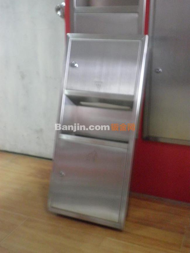 供应卫浴用不锈钢手纸箱，带垃圾桶，750高