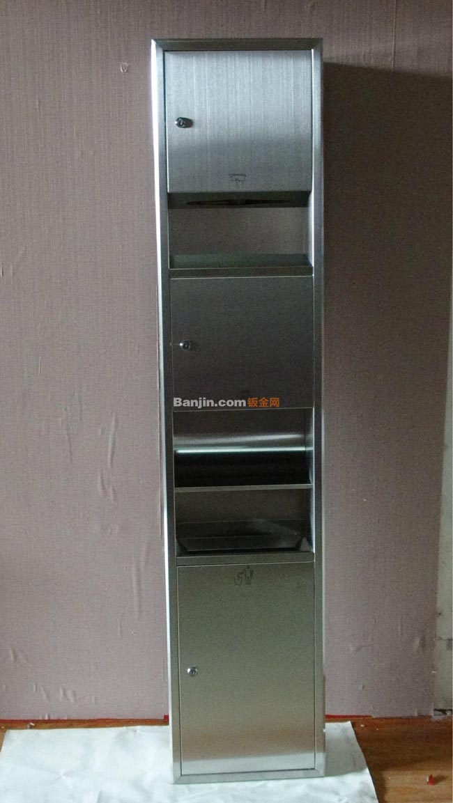 供应宾馆，酒店，写字楼用三和一不锈钢嵌入式手纸箱