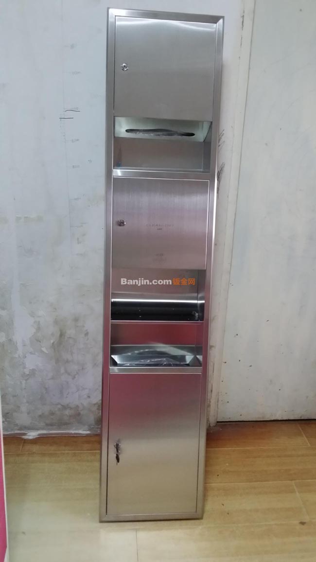 供应宾馆，酒店，写字楼用三和一不锈钢嵌入式手纸箱