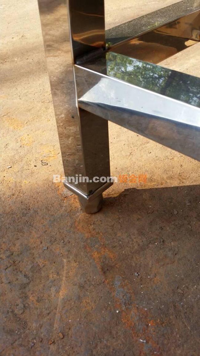 厂家加工厨房用不锈钢台面，双层